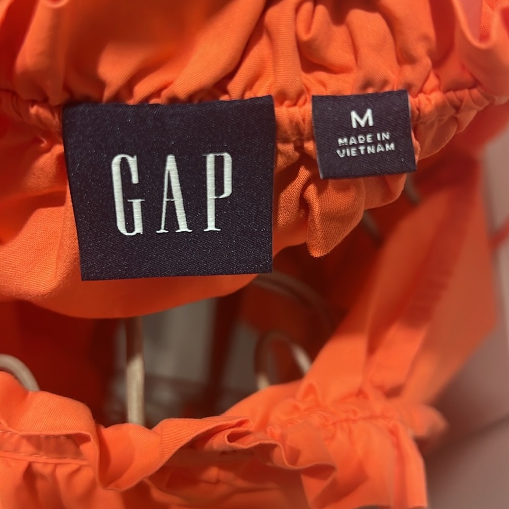 Gap Tie-Front Flutter Sleeve Mini Dress, size M - Picture 8 of 10